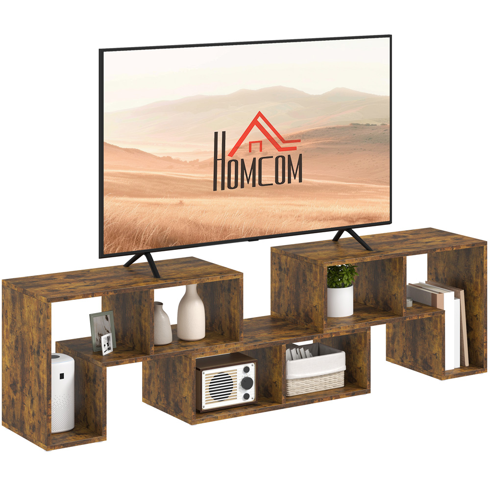 HOMCOM Brown Modular TV Unit Image 2