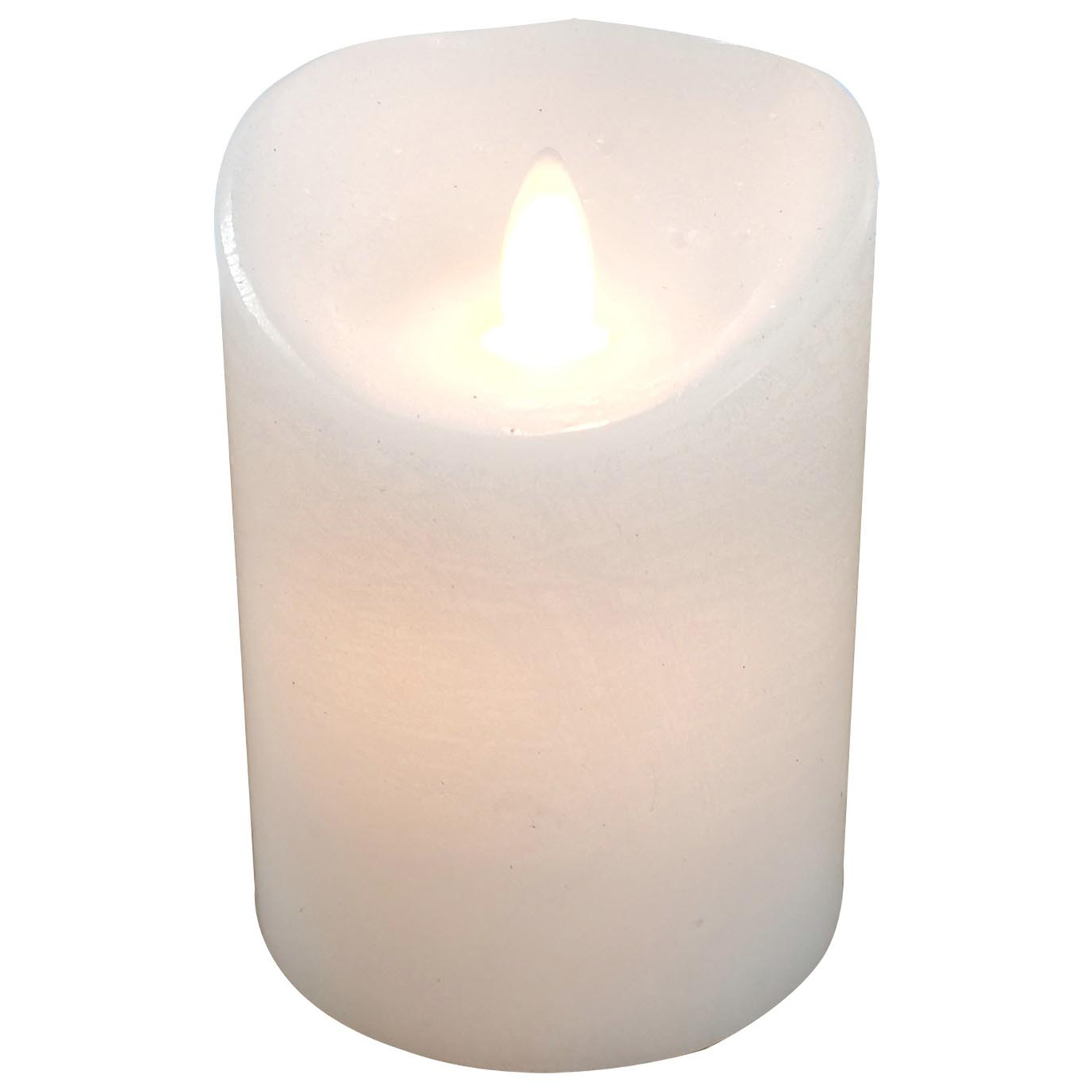 LED Cosy Cotton Flameless Pillar Candle Image 1