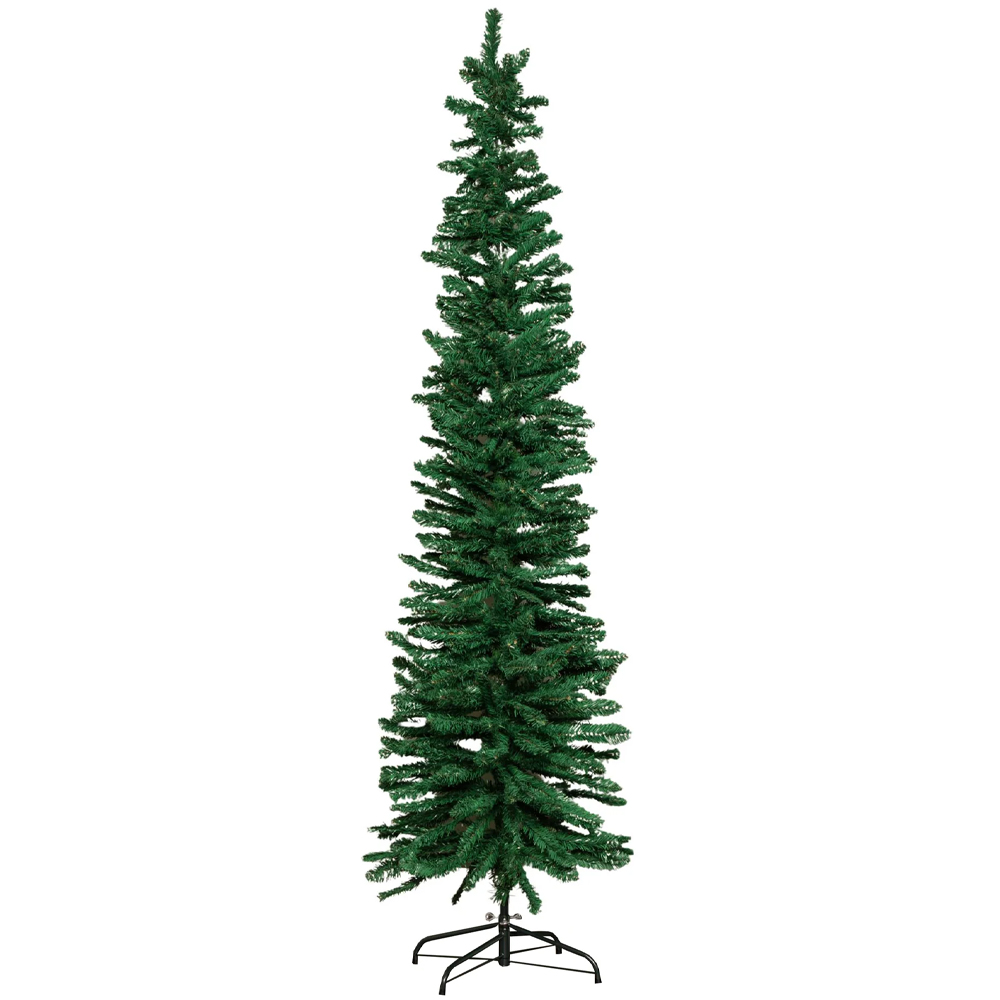 Samuel Alexander Green Pencil Artificial Christmas Tree 7ft Image 1