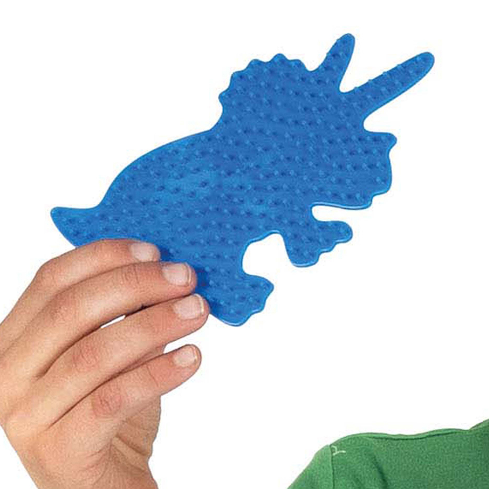 SES Creative Green Beedz Triceratops Dinosaur Iron On Bead Set 1200 Piece Image 6