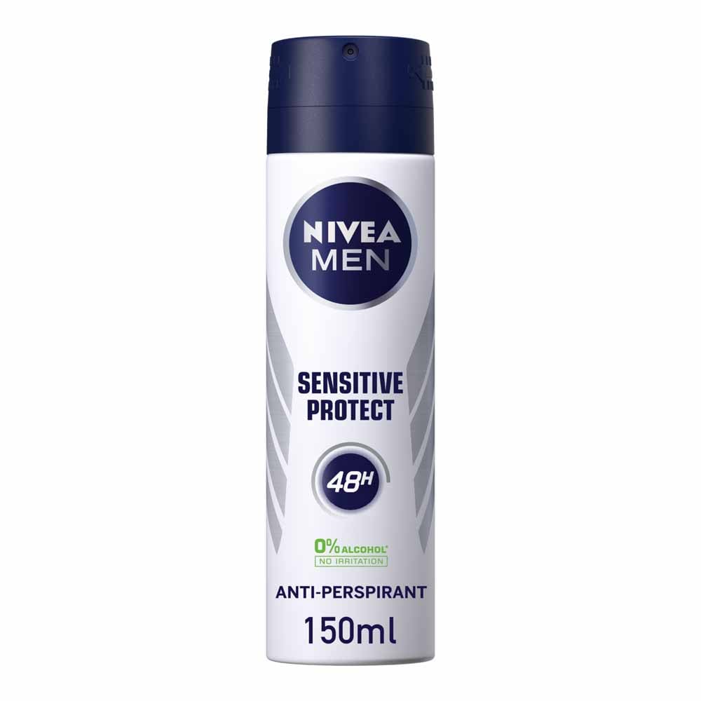 Nivea Men Sensitive Protect Anti Perspirant Deodorant Case of 6 x 150ml Image 2
