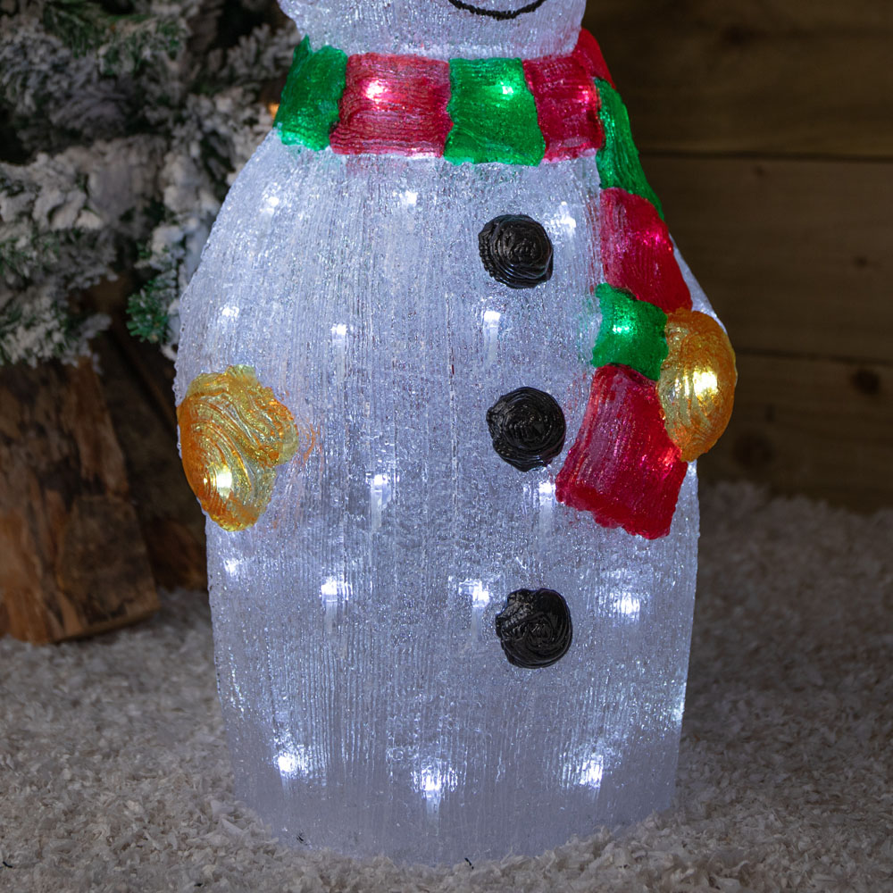 Samuel Alexander 70 Cool White LED Light-Up Ice Snowman Christmas Decoration 55cm Image 5