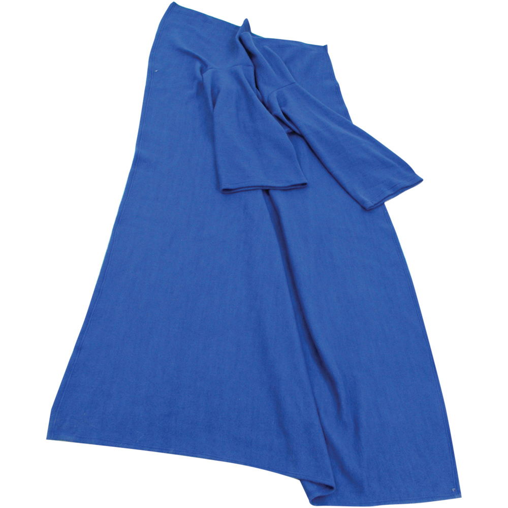 Aidapt Blue Fleece Sleeved Blanket Image 2
