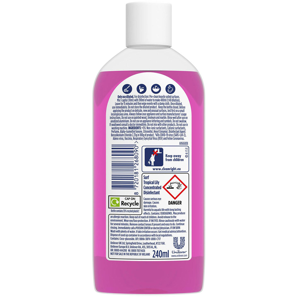 Surf Tropical Lily Multi Purpose Cleaner 240ml 6 Pack Image 3
