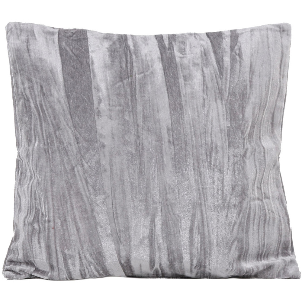 Divante Anastasia Silver Crinkle Cushion Cover 43 x 43cm 2 Pack Image