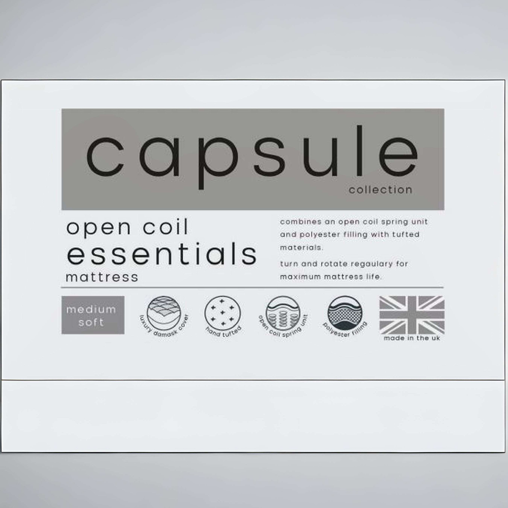 Julian Bowen Capsule Essentials Single White Sprung Mattress Image 3