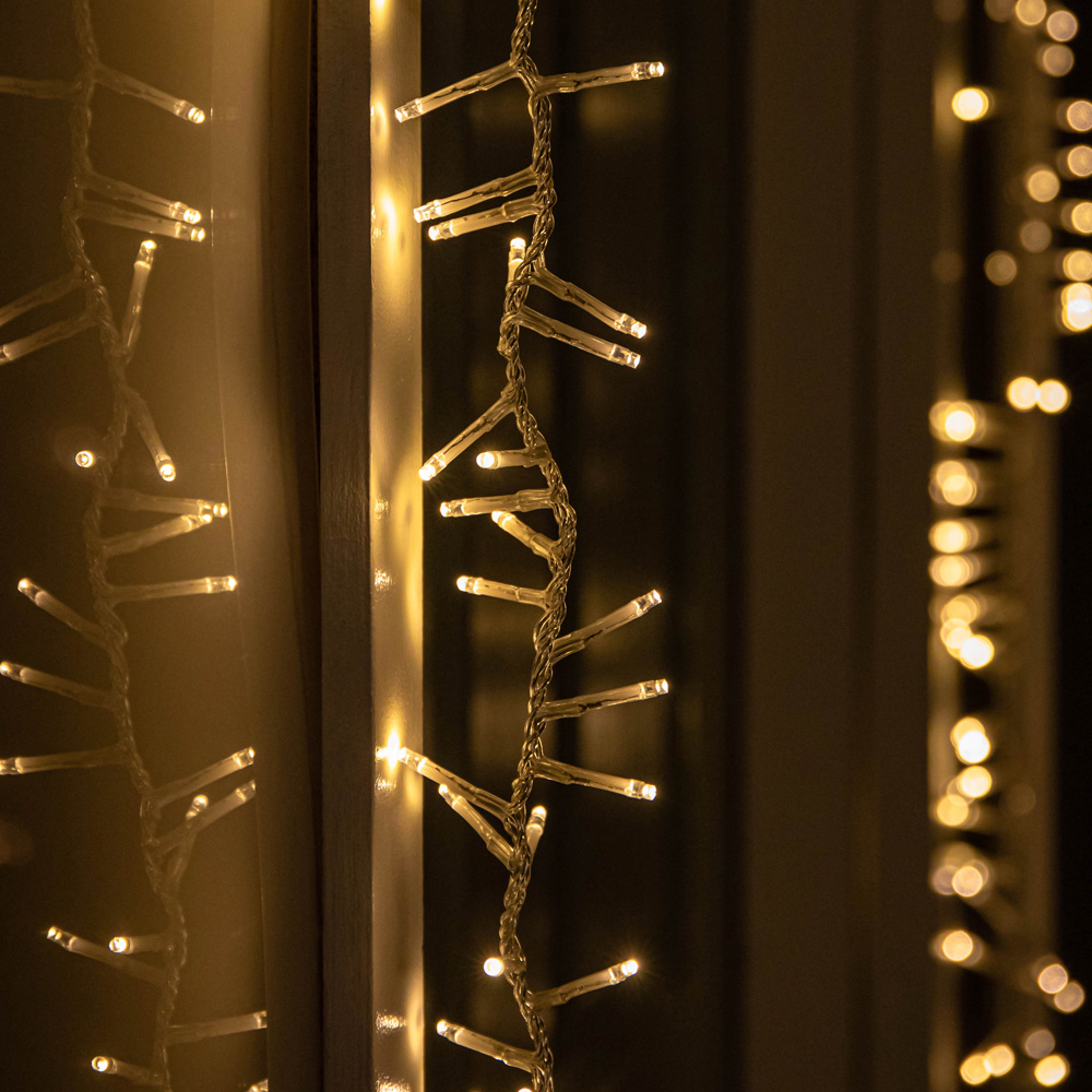 Samuel Alexander SupaBrights 440 Warm White LED Multi-Function Clear String Light 6m Image 1