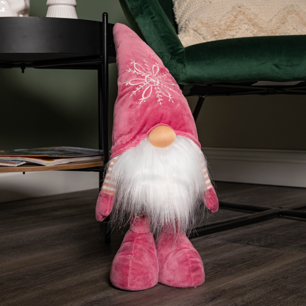 Samuel Alexander Pink Standing Gonk Christmas Decoration 74cm Image 6