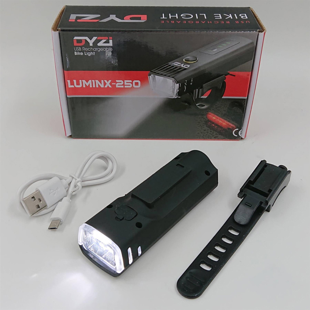Dyzi USB Rechargeable Bike Front Light with 4 Modes Image 3