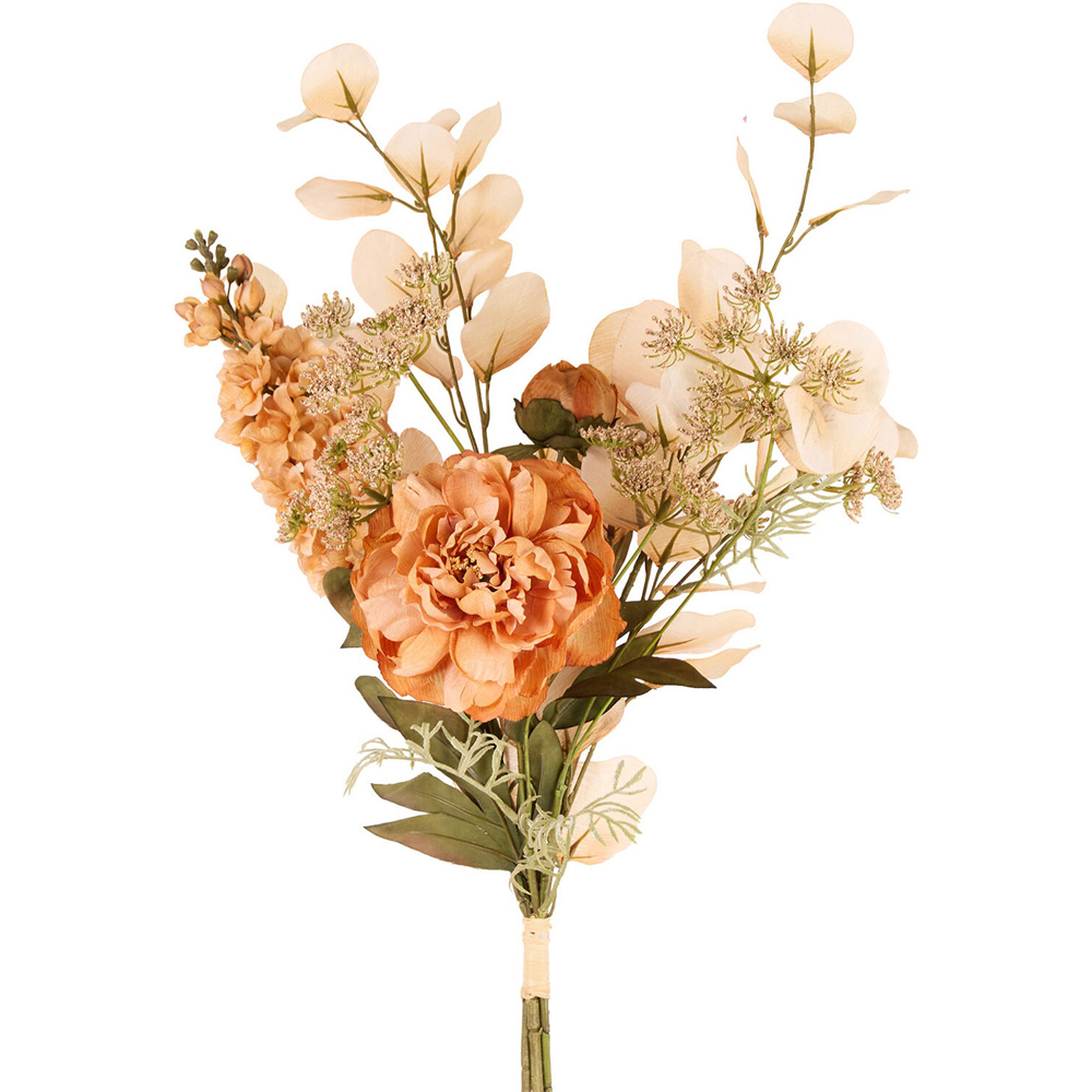 Delphinium and Peony Artificial Bouquet Amber Image 2