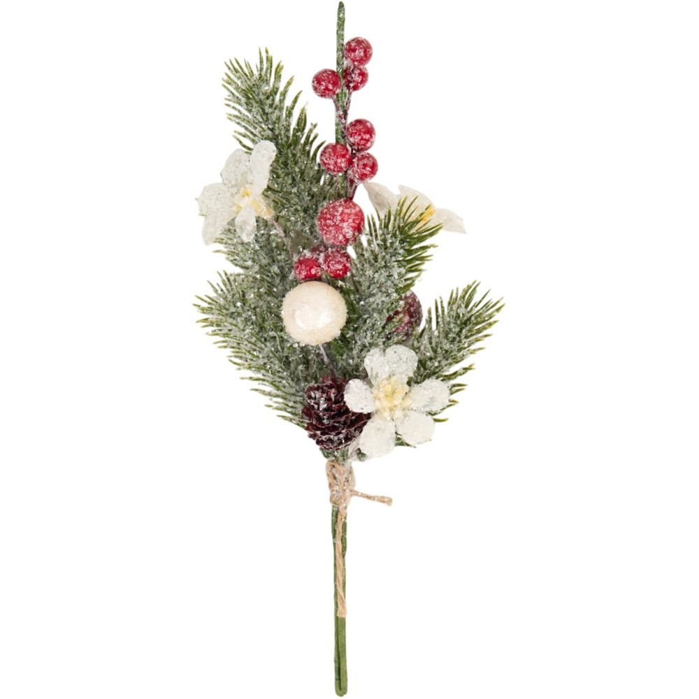 White Flower Red Berry Pick Image 1