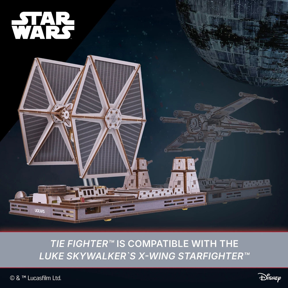 Ugears Star Wars TIE Fighter Mechanical Model Image 9