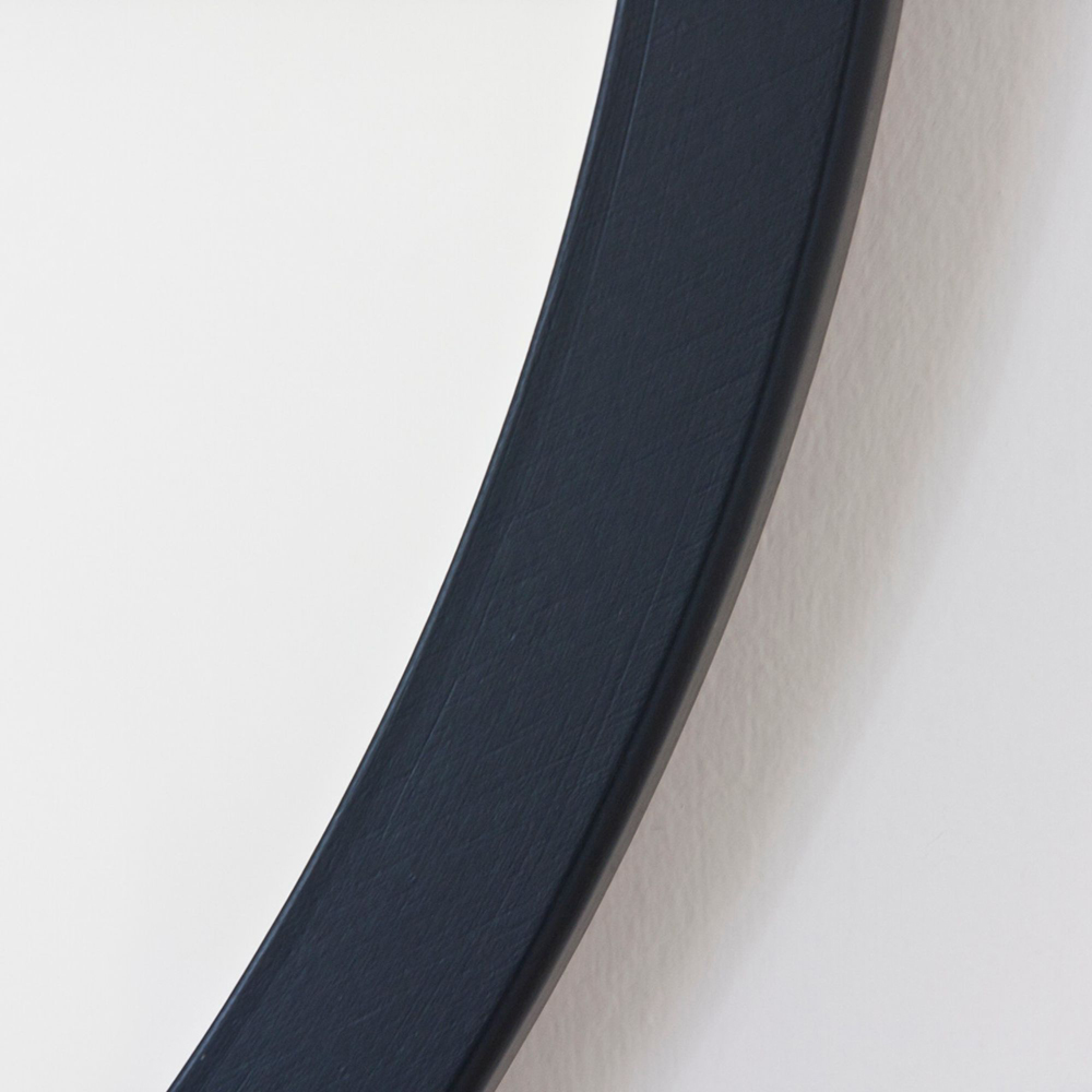 Yearn Black Classic Round Wall Mirror 102cm Image 3