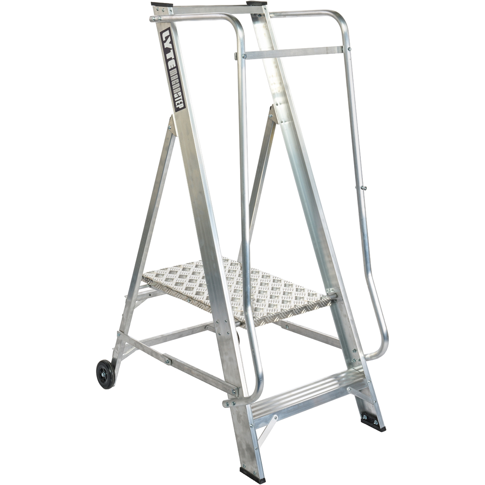 Lyte Ladders and Towers MagnaStep 2 Tread Aluminium Widesteps Ladder Image 1