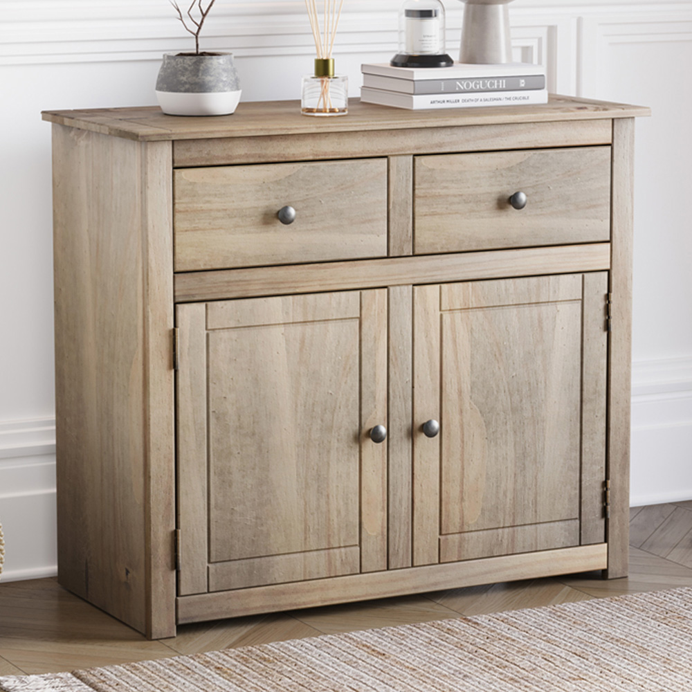 Vida Designs Panama 2 Drawer Pine Sideboard Image 1