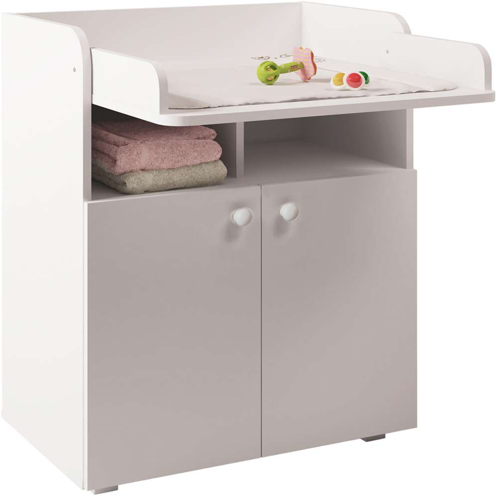Kudl 2 Door White Baby Changing Cupboard Image 3