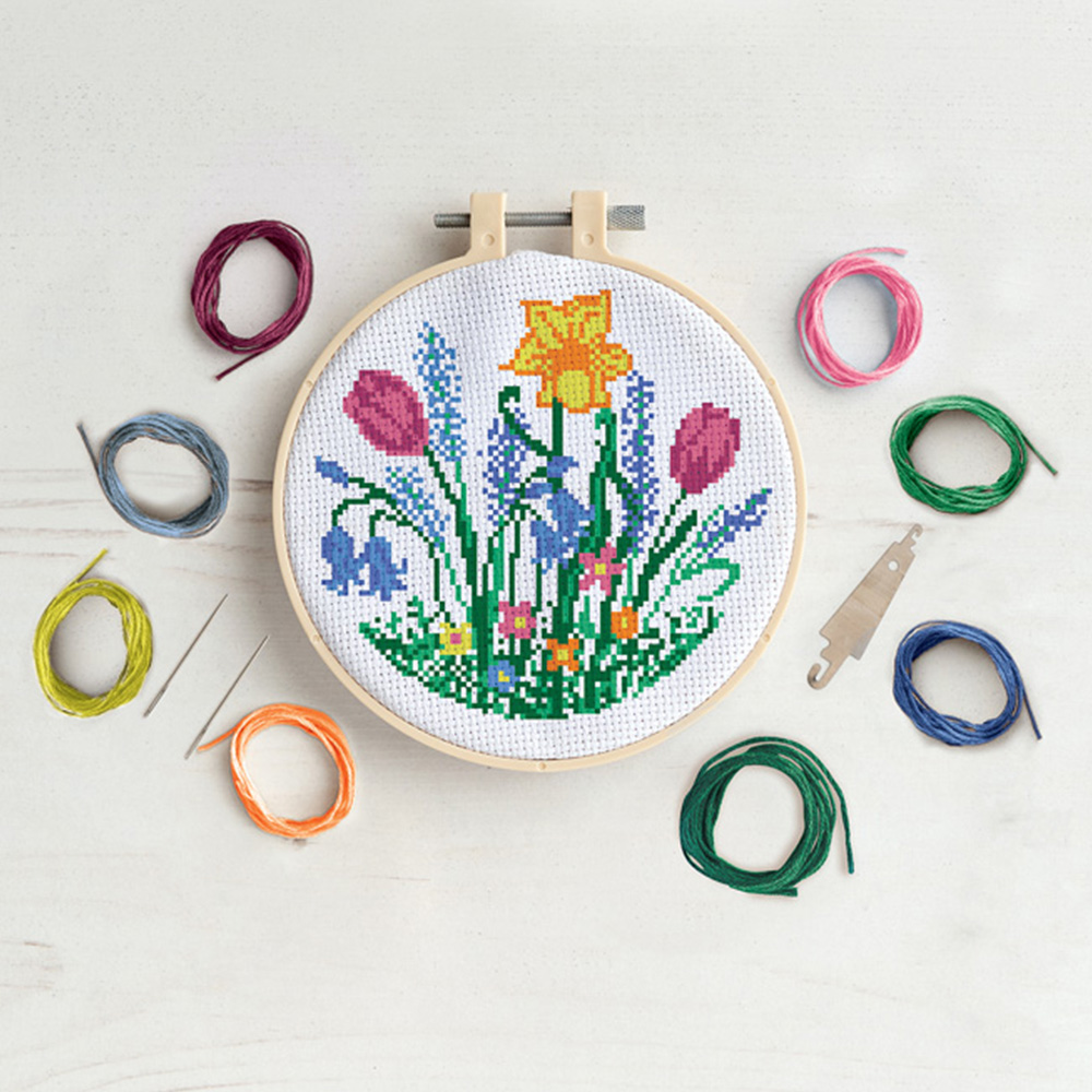 Simply Make Spring Garden Cross Stitch Craft Kit Image 2