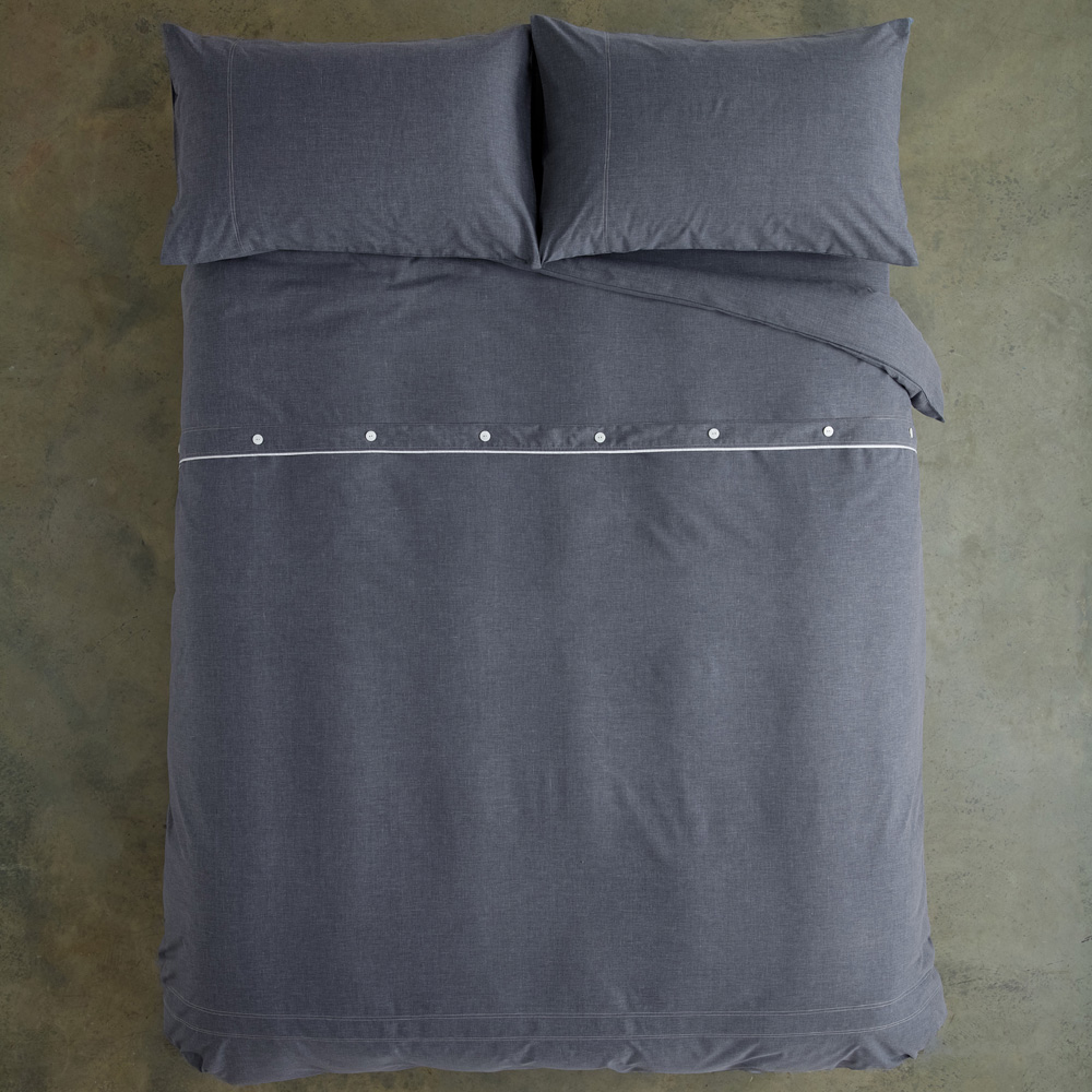 Deyongs Southwick Navy Pillowcase 2 Pack Image 3