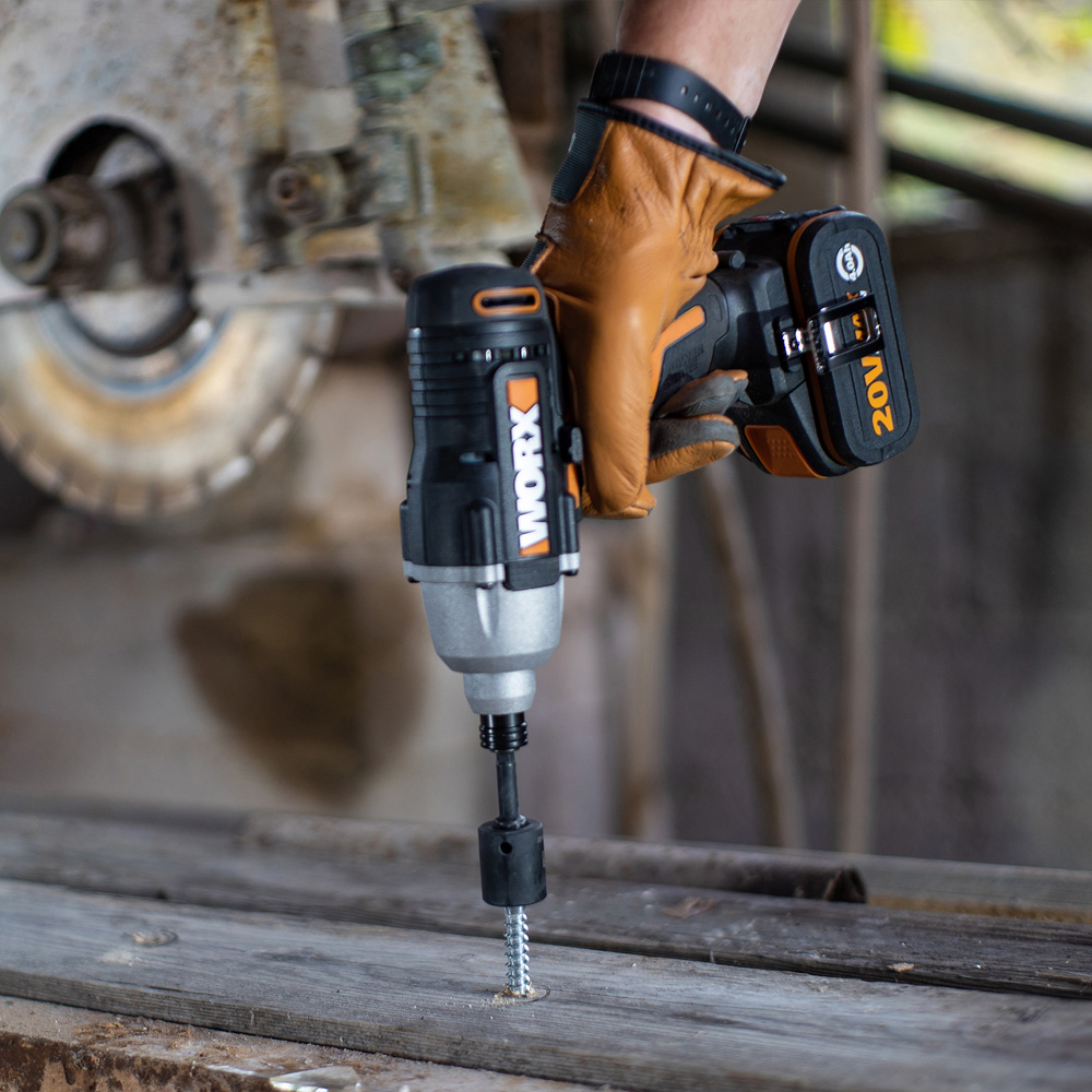Worx WX902 20V Combi Drill and Impact Driver Set with Batteries and Charger Image 7
