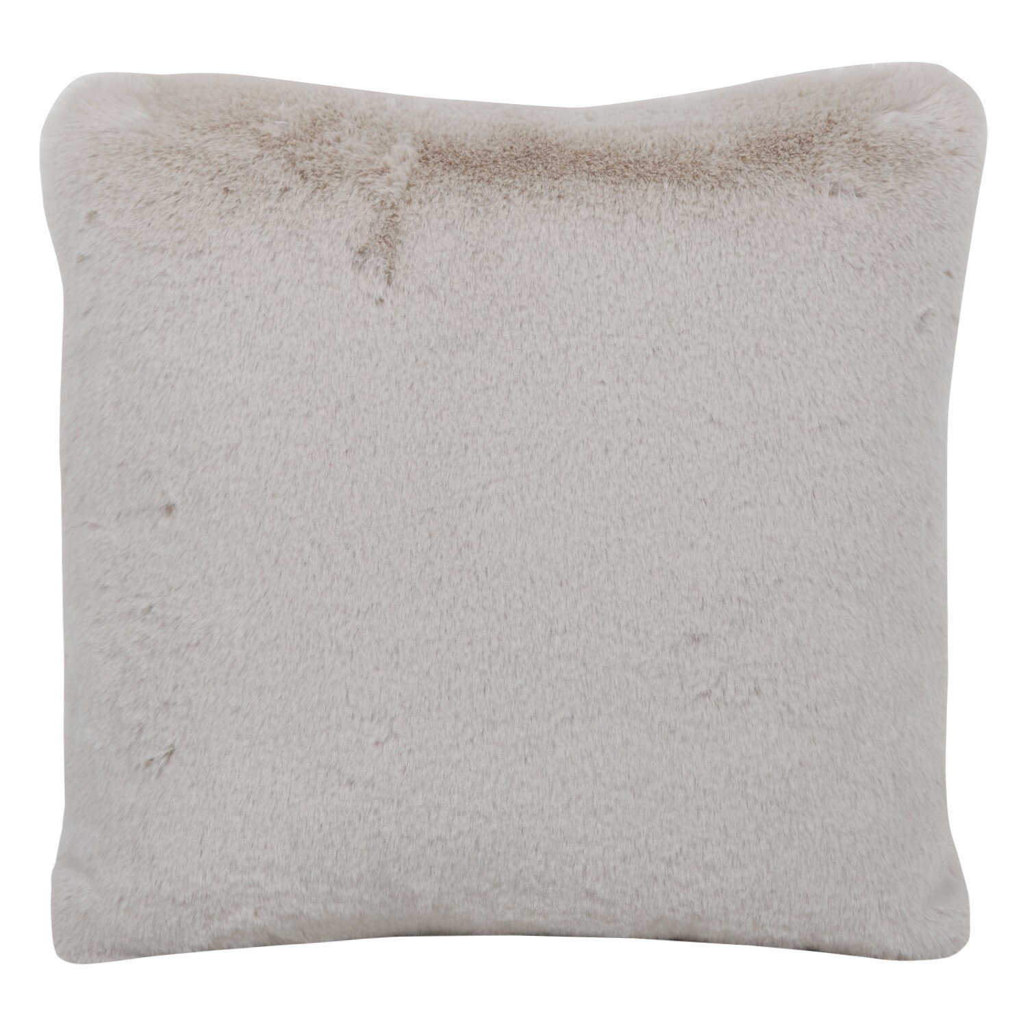 Rabbit Faux Fur Cushion Champagne 55cm Image 1