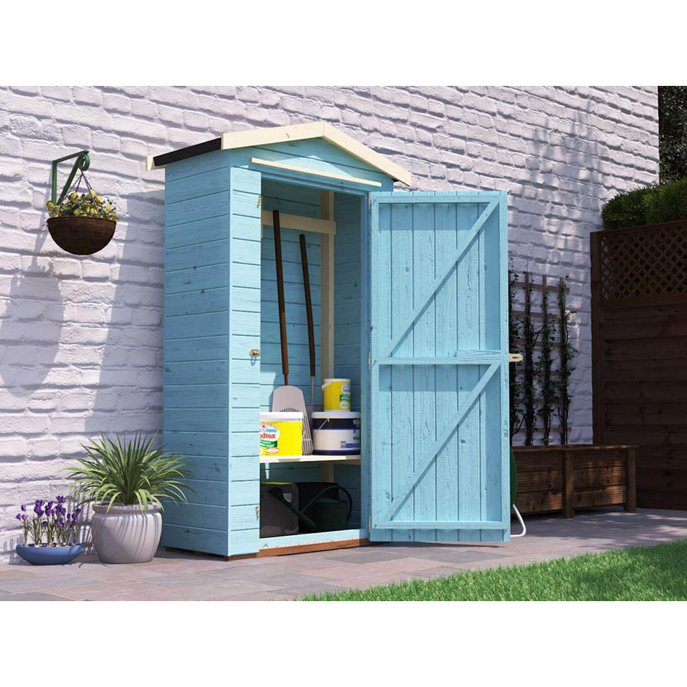 Dunster House Talia 6.5 x 3.2ft Brown Apex Sentry Box Tool Shed Image 2
