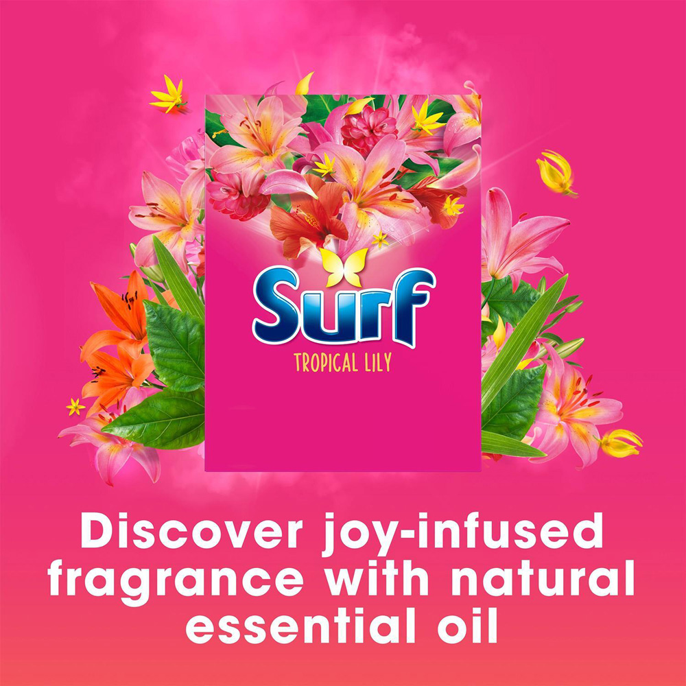 Surf Tropical Lily Laundry Washing Powder XXL 95 Washes 4.75kg Image 4