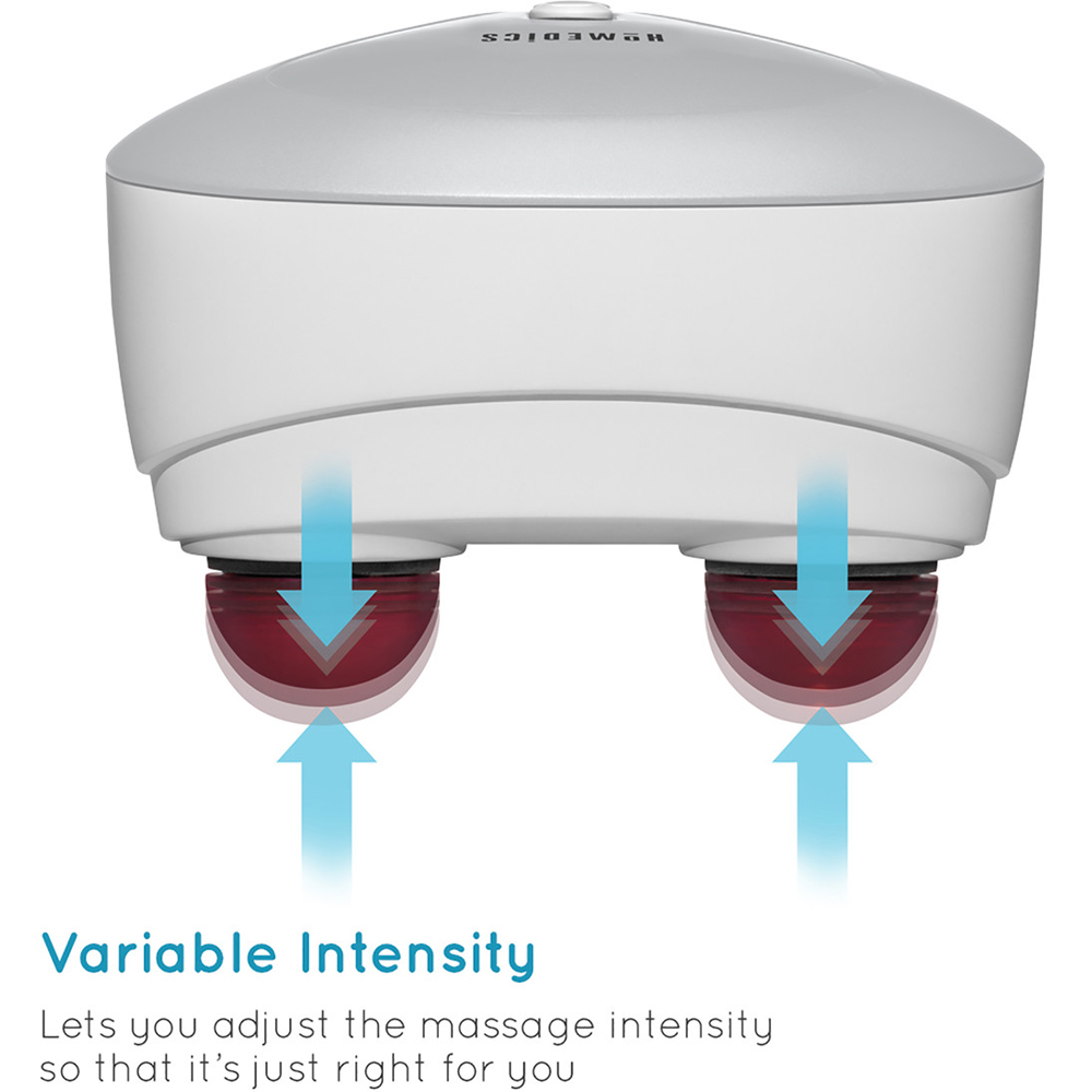 Homedics Handheld White Corded Percussion Deep Tissue Massager with 4 Heads Image 5