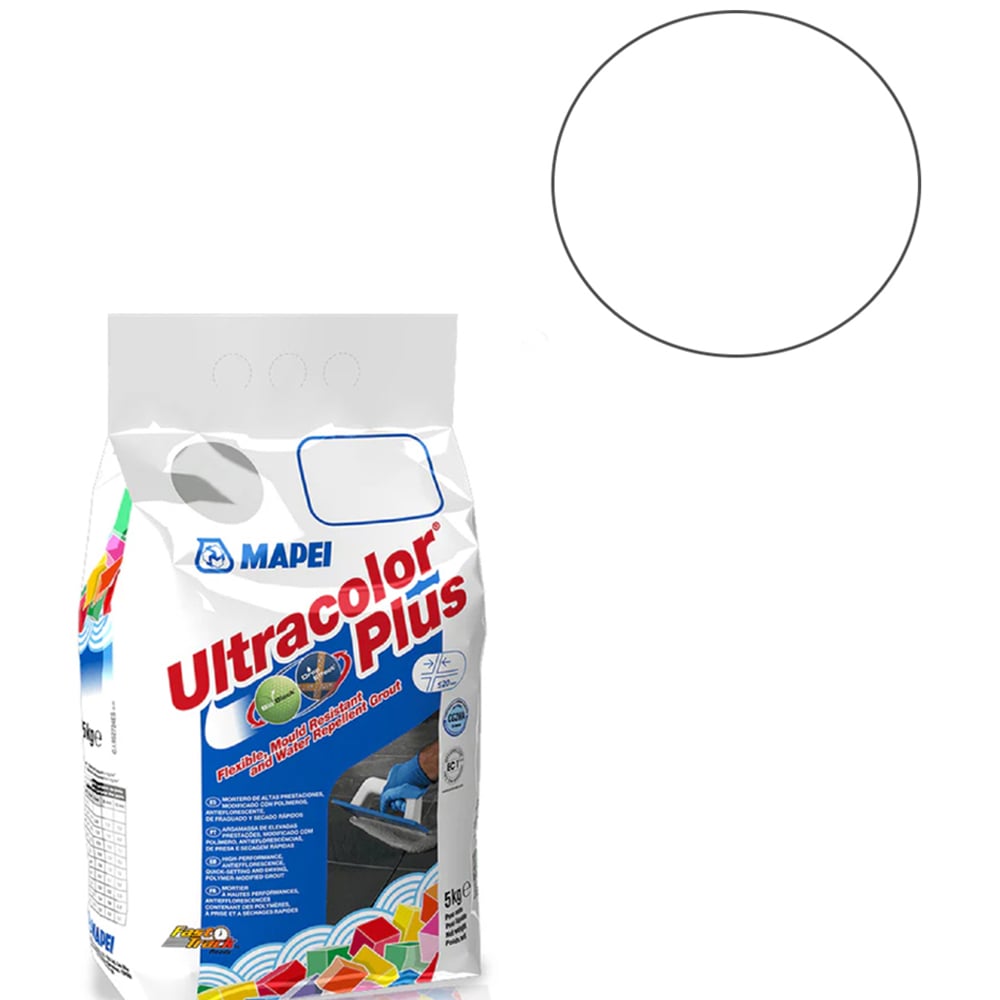 MAPEI Ultracolour Plus 103 Moon White Grout 5kg Image 2