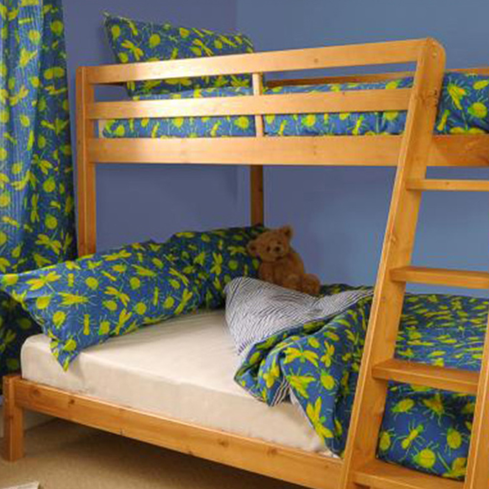 Brooklyn Triple Sleeper Caramel Wooden Bunk Bed Image 2