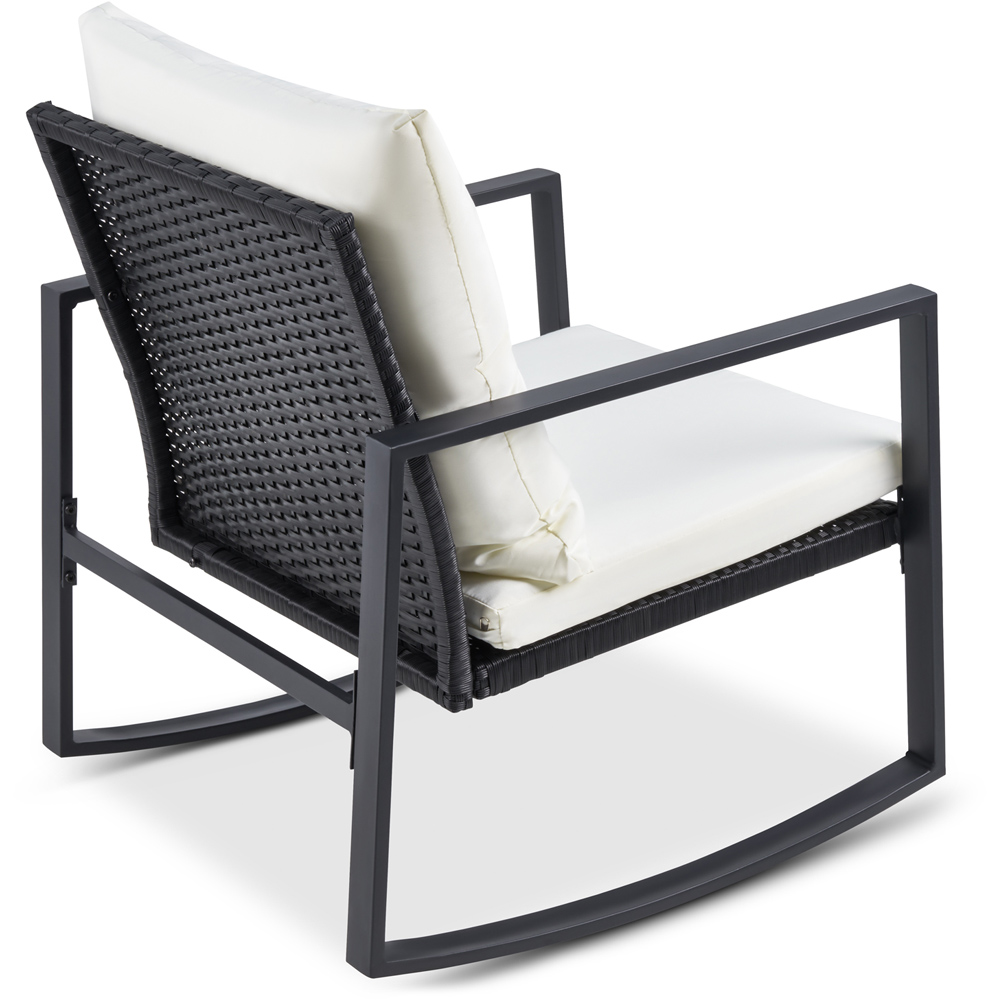 wilko Rattan 2 Seater Garden Furniture Set White Image 6