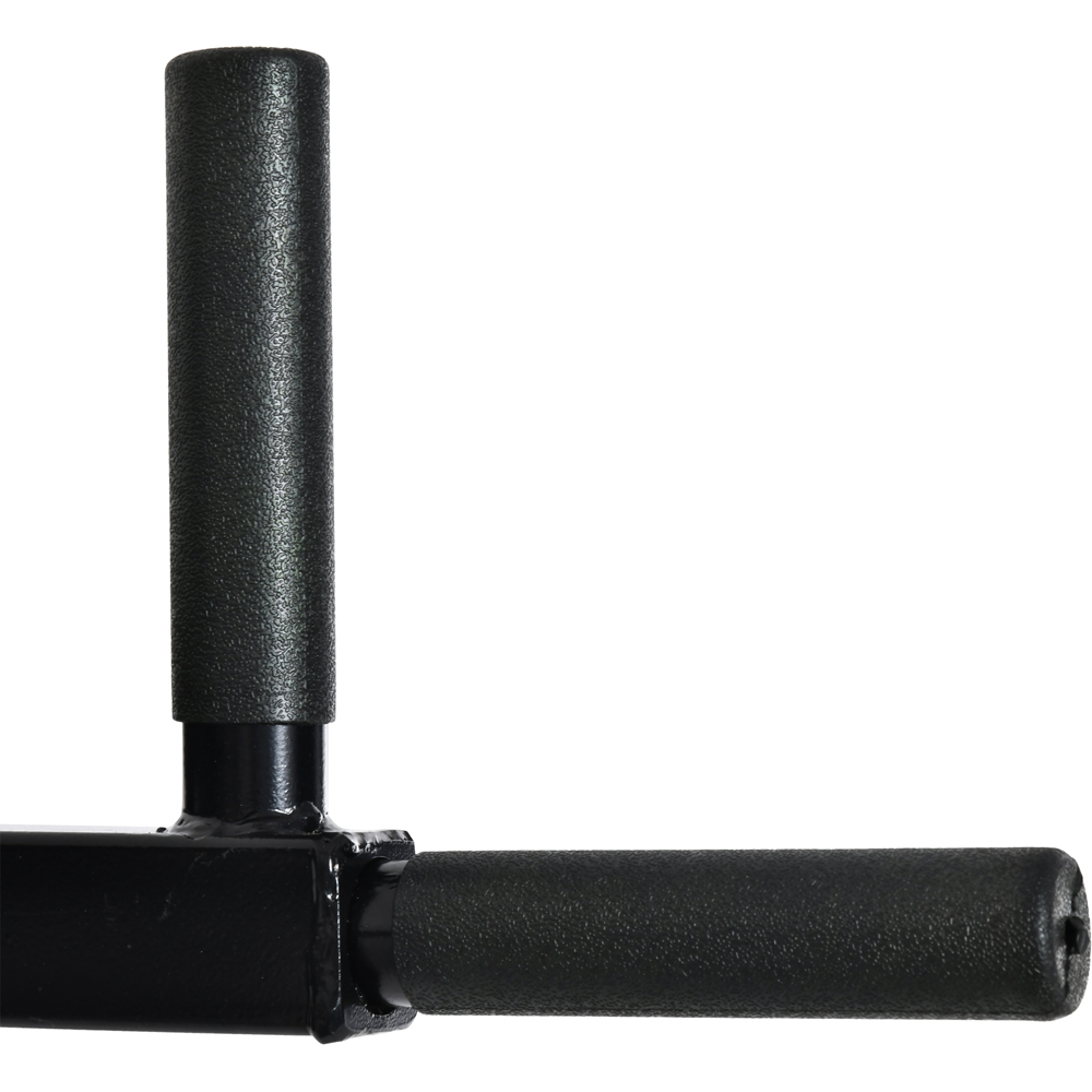 HOMCOM Black Wall Mounted Dip Station Rack Image 3