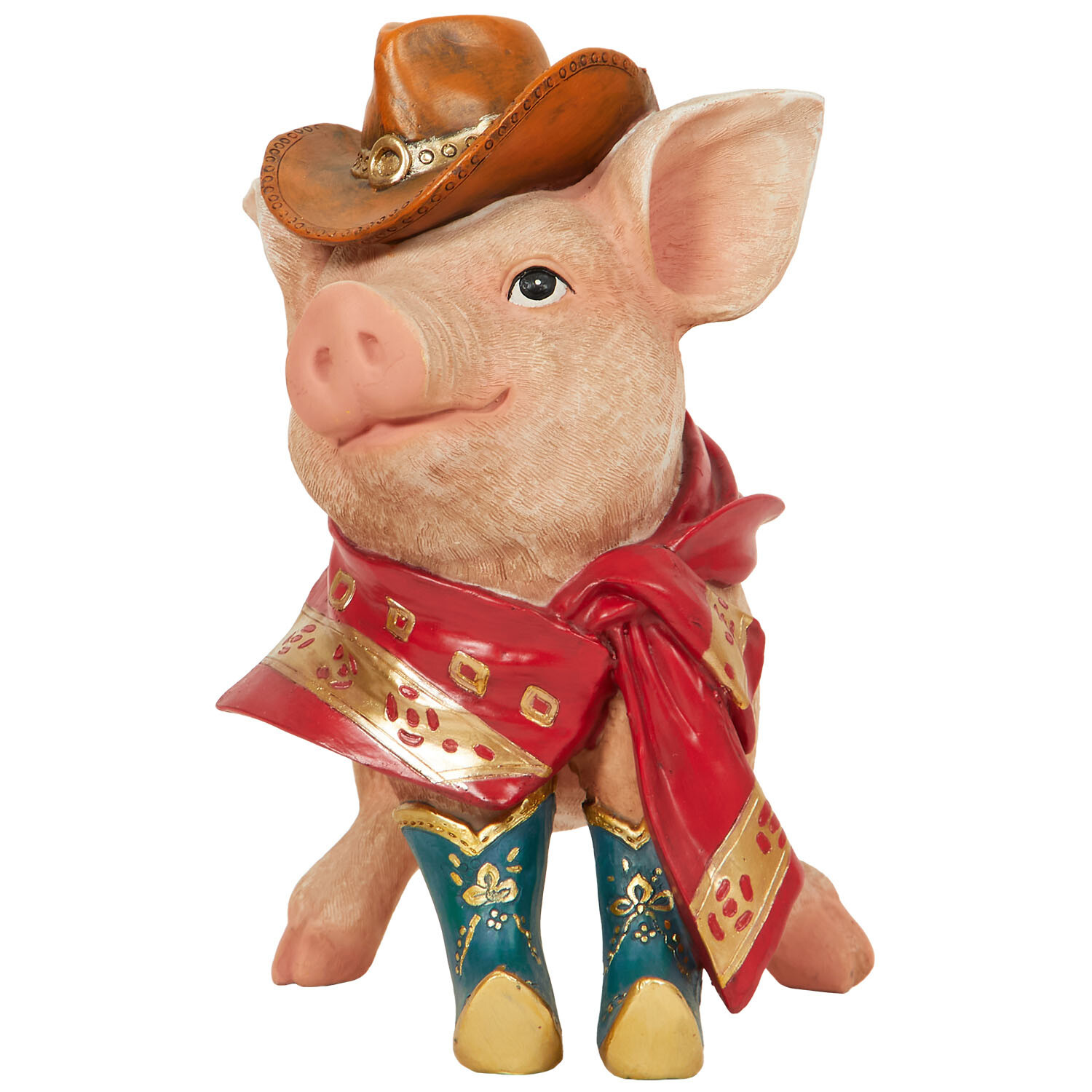 Western Pig Decoration - Pink Image 1