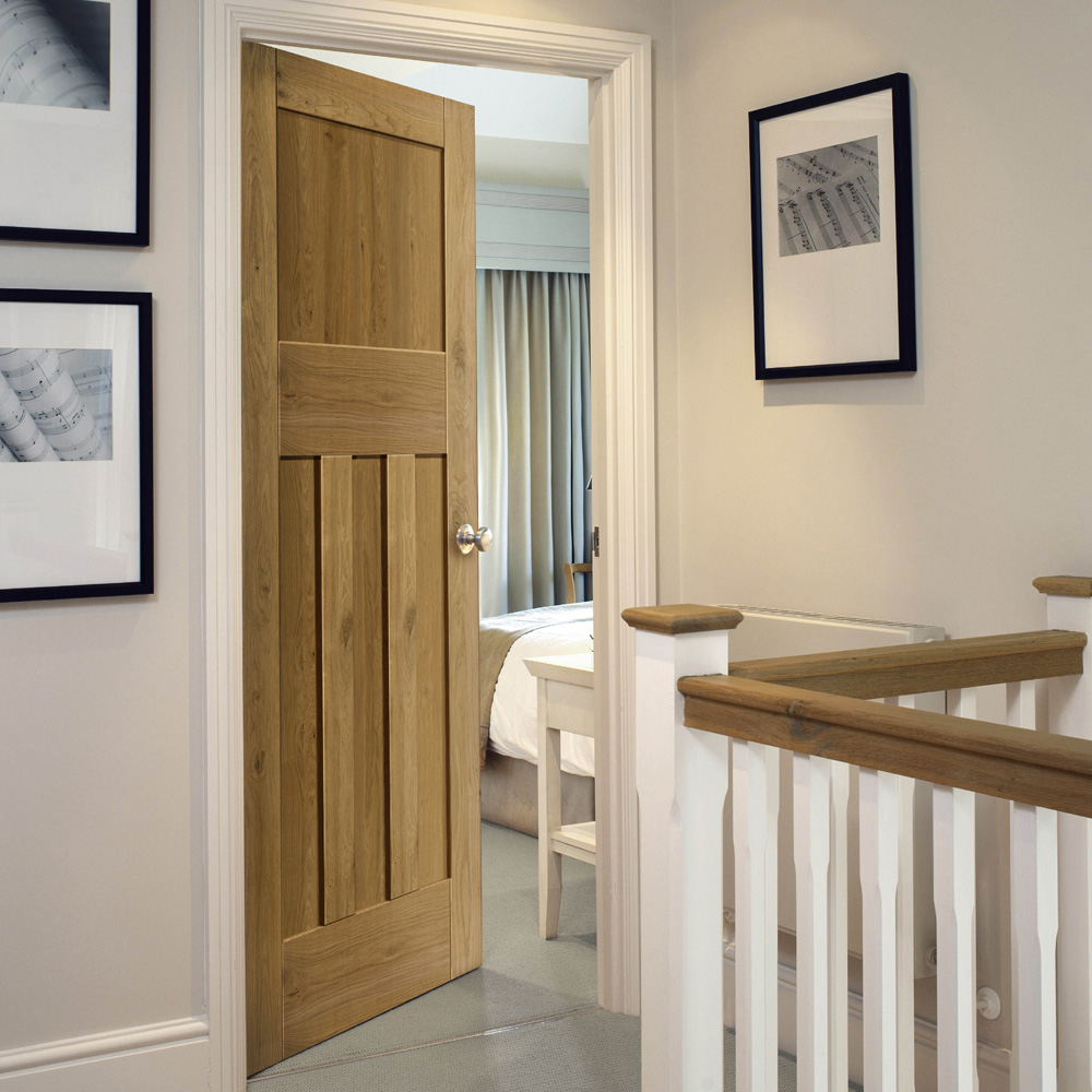 JB Kind Rustic Cottage Oak Dx Internal Door 1981 x 762mm Image 2