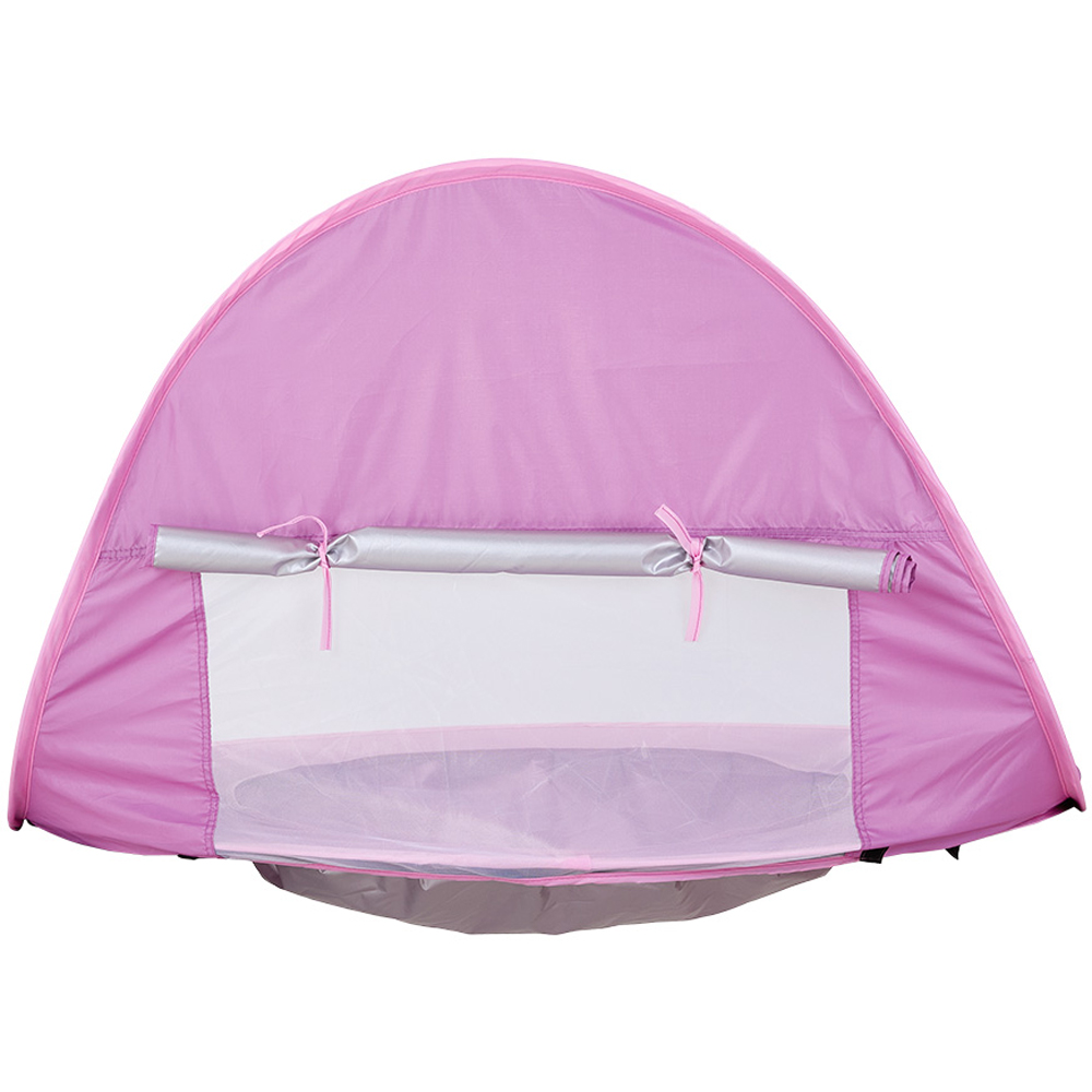 H&O Direct Baby Pink Portable Mini Beach Tent Image 2