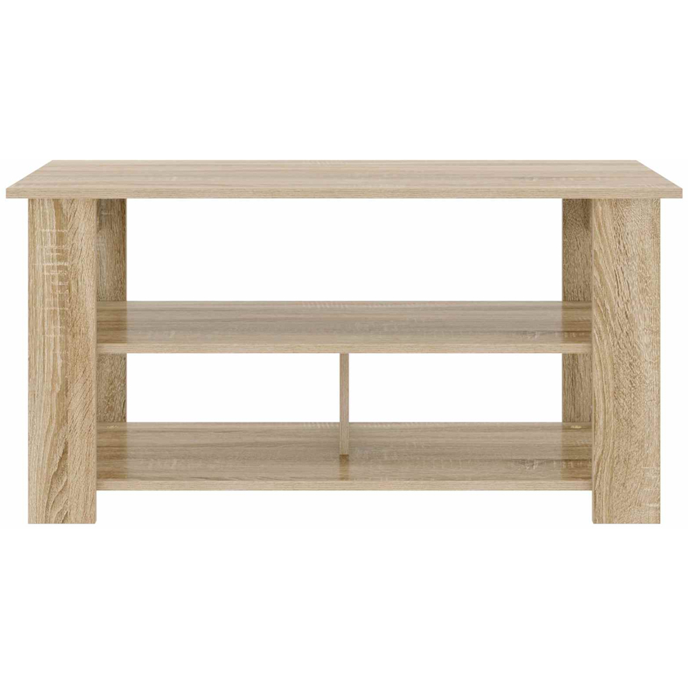 vidaXL 2 Shelf Sonoma Oak Wide TV Stand Image 5