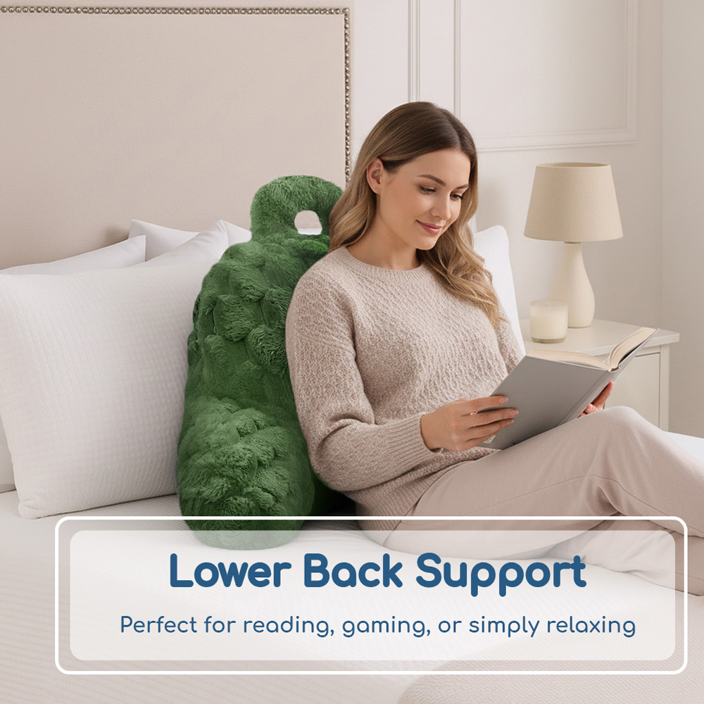 Velosso Olive Chunky Popcorn Back Pillow 65 x 55cm Image 3