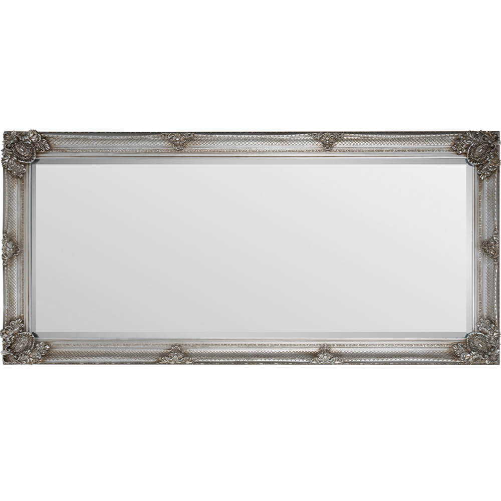 Regency Antique Silver Lean To Mirror 170 x 80cm Image 2