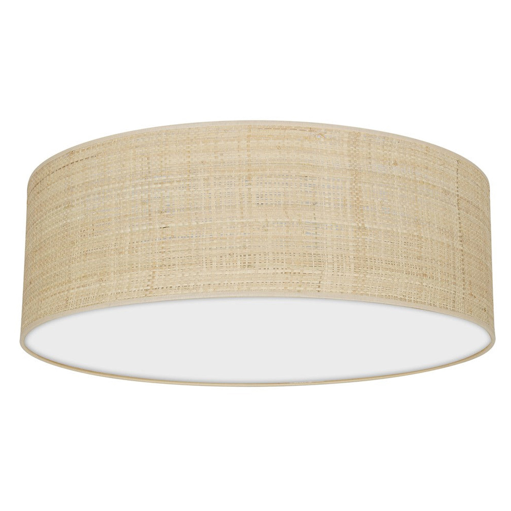 Milagro Marshall Rattan White Ceiling Lamp 230V Image 1