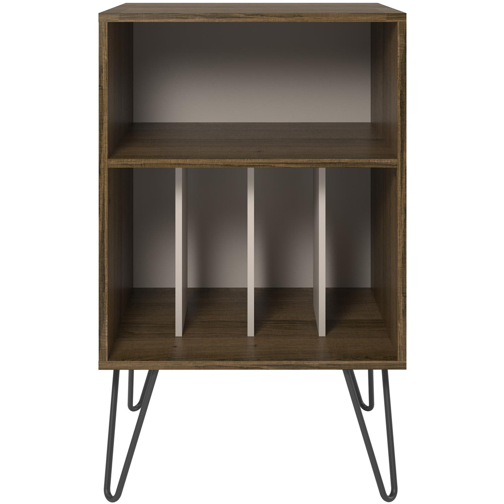 Novogratz 5 Shelf Brown Oak Harmony Turntable Stand Image 3