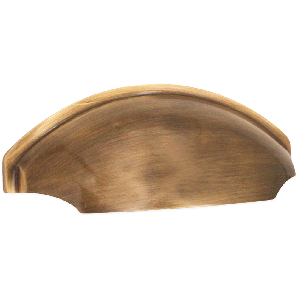 Spira Brass Tulip Antique Brass Cup Pull Drawer Handle Image 1