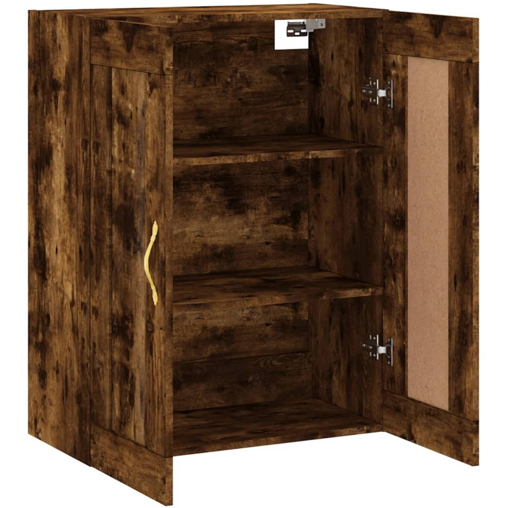 vidaXL 2 Door Smoked Oak Wall Mounted Cabinet Image 6