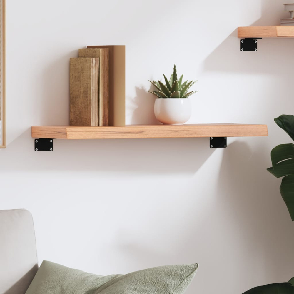 vidaXL 60 x 20 x 4cm Brown Wall Shelf Image 2