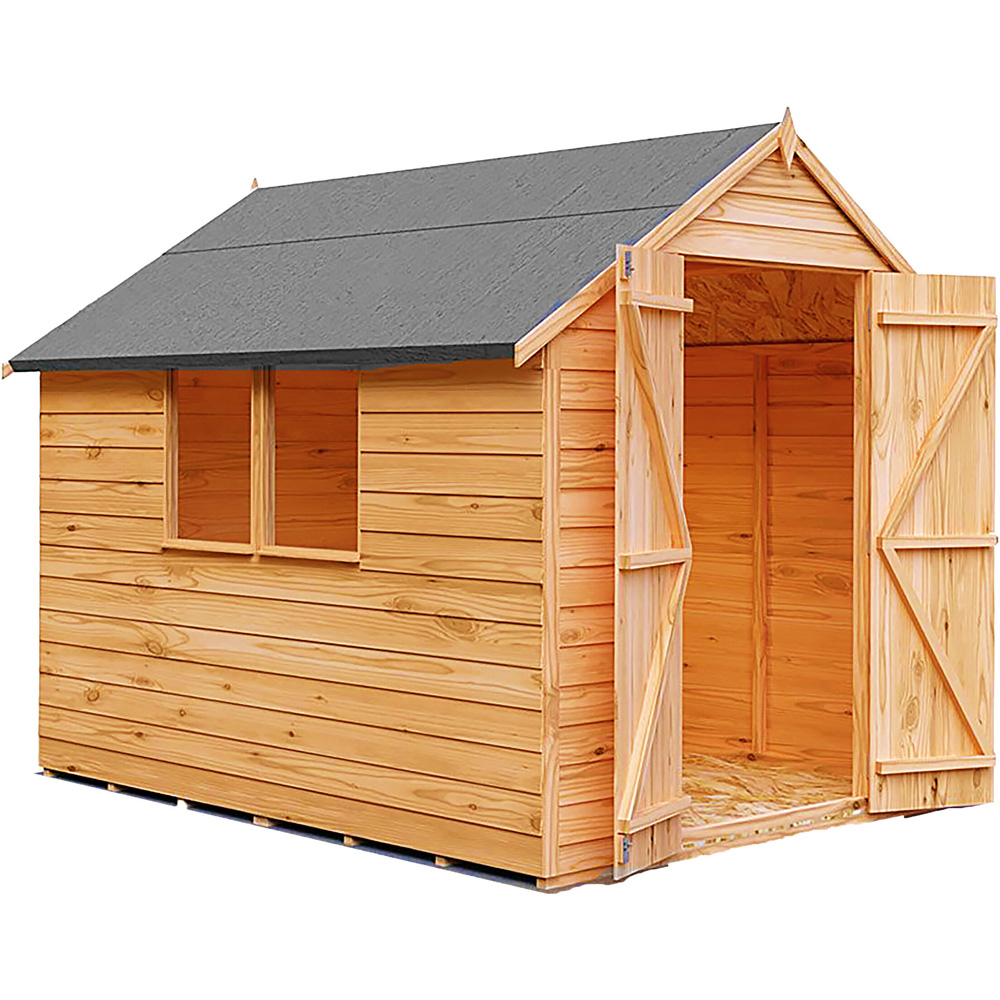 Shire 8 x 6ft Double Door Overlap Dip Treated Shed Image 2