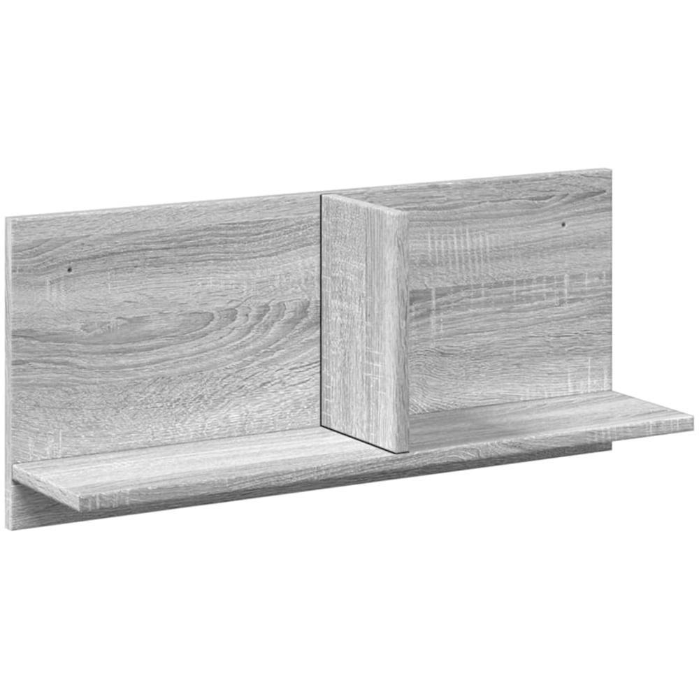 vidaXL 2 Shelf Grey Sonoma Wall Cabinet Image 1