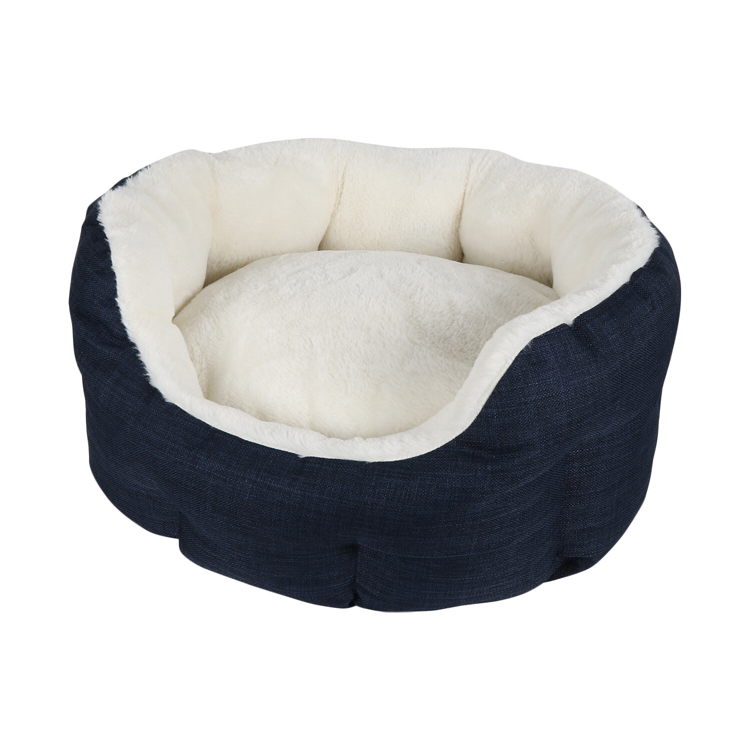 Clever Paws Luxury Small Navy Pet Bed Image 1