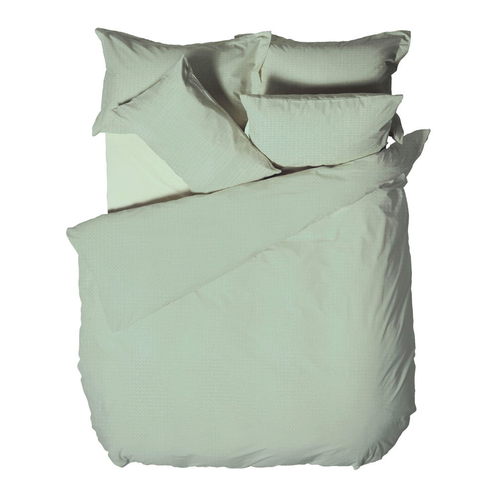 Yard Super King Seafoam Waffle Duvet Set Image 4