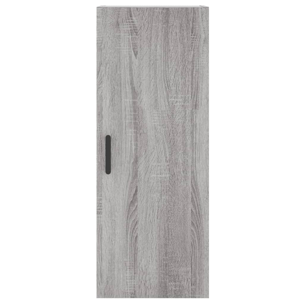 vidaXL Single Door 3 Drawer Grey Sonoma Highboard Image 8