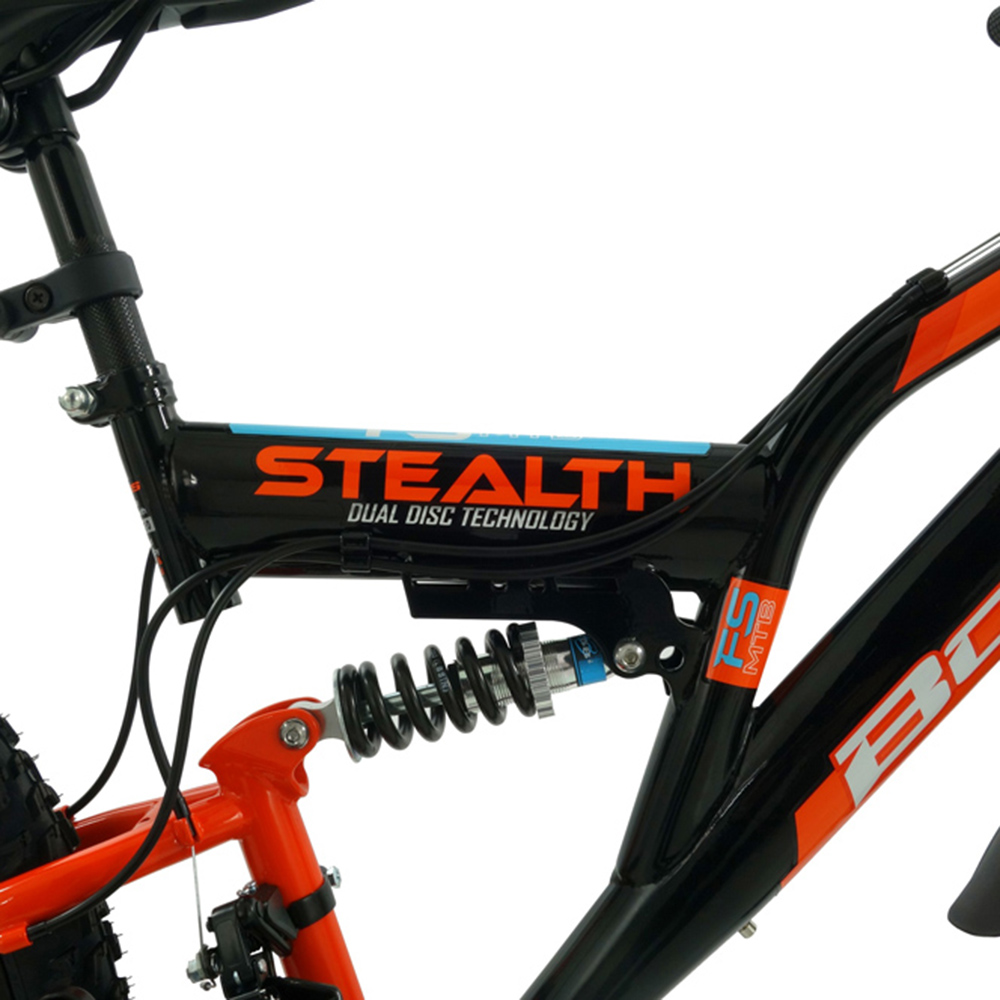 Boss Stealth 24 inch Black and Orange Mountain Bike Image 5