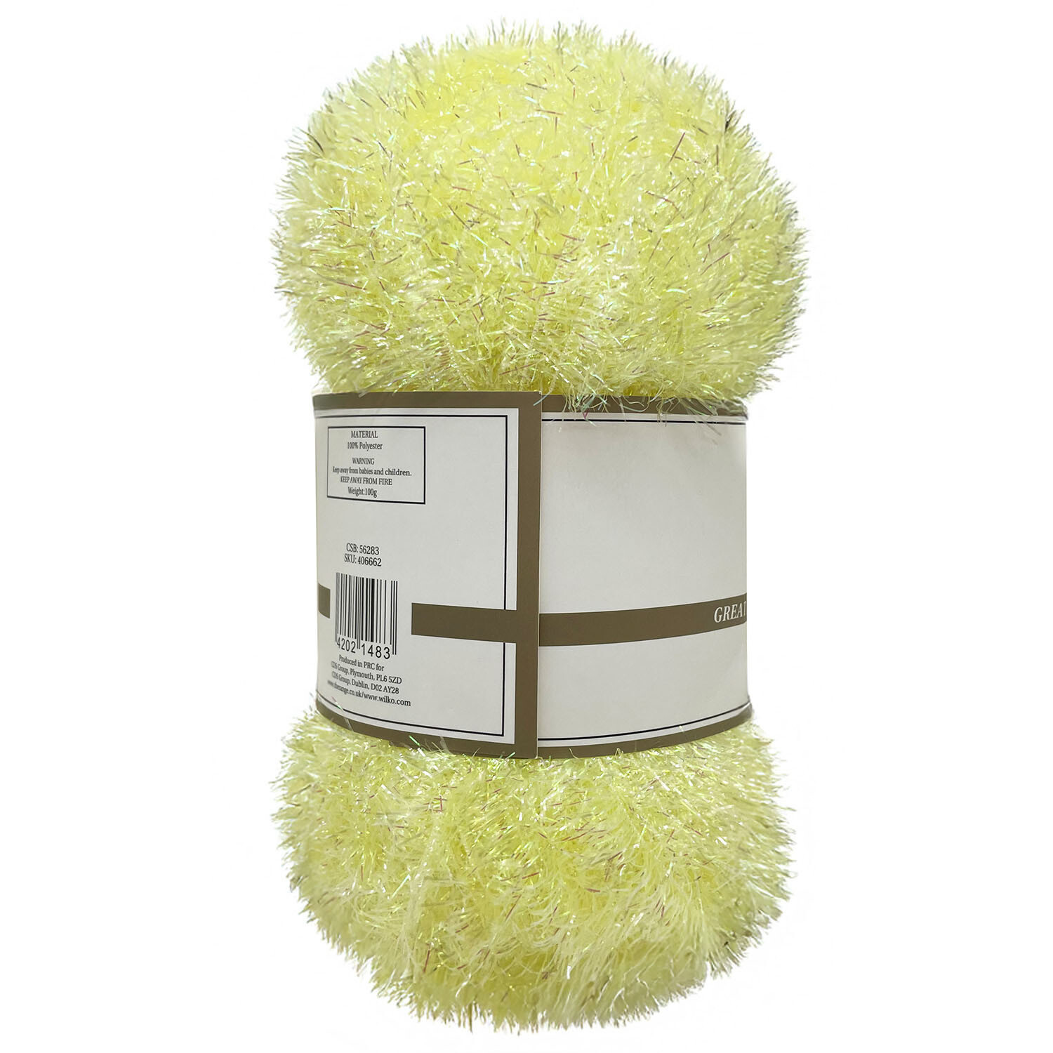 Glass Silk Yarn - Yellow Image 2