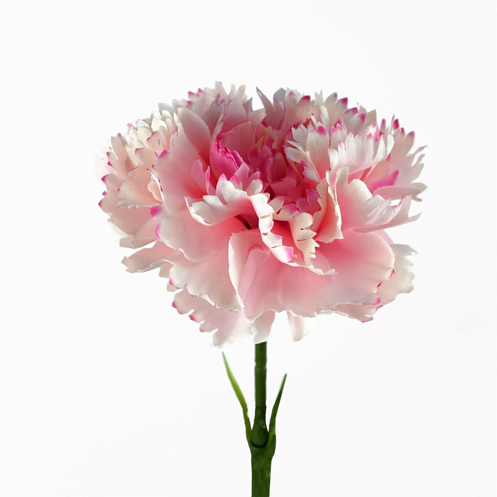 Leaf Pink Carnation Single Stem Artificial Flower 50cm 12 Pack Image 3